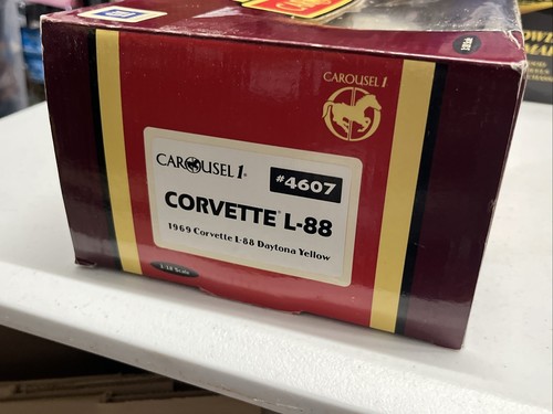 CAROUSEL 1:18 SCALE 1969 CORVETTE L-88 DIECAST! DAYTONA YELLOW!! NEW IN BOX!! - Picture 5 of 12