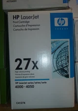 Genuine OEM HP 27X Black Toner Cartridge C4127X for LaserJet Serier 4000, 4050