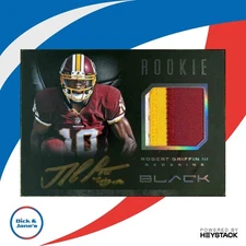 2012 Panini Black Robert Griffin III Rookie Auto Patch /349 Washington Redskins
