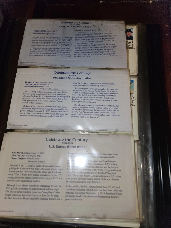 Golden Replicas 22k Stamps of the Century 1900-1990s 76 Stamp Covers - Image 3 of 4