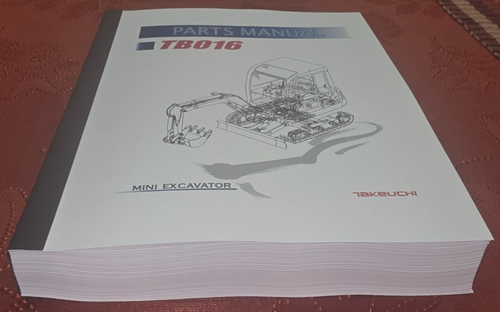 TAKEUCHI TB016 COMPACT EXCAVATOR PARTS CATALOG BOOK MANUAL S/N 11600003-11609631 - Bild 12 von 12
