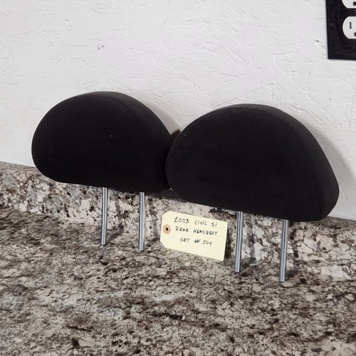 02-05 HONDA CIVIC SI EP3 HATCH REAR SEAT HEAD REST SET LEFT AND RIGHT OEM  - Picture 3 of 6