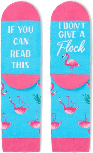 Flamingo Gifts for Women Men - Funny Pink Blue Flamingo Socks Summer Gifts fo... - Picture 3 of 5