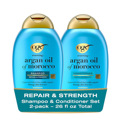 OGX Renewing + Argan Oil of Morocco Shampoo & Conditioner Set, Damage Repairing