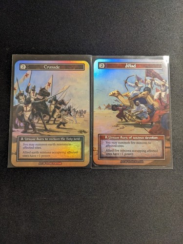 Sorcery Contested Realm Beta Foil Unique Ji Had And Crusade Near Mint!