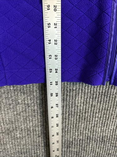 Talbots Womens Purple Fleece Zip Up Jacket Size Medium Pockets Preppy Cozy - Picture 8 of 8