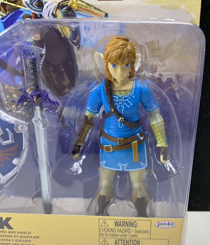 THE LEGEND OF ZELDA Link With Master Sword & Shield 5" Figure Jakks Articulated - Picture 2 of 15