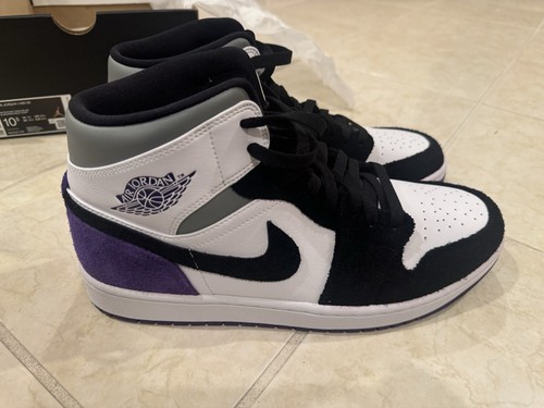Nike Air Jordan 1 Mid SE "Varsity Court Purple" 852542-105 Herren 10,5 Neu Wildleder - Bild 1 von 6
