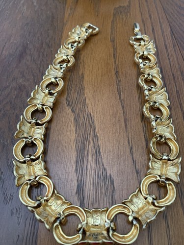 Vintage Costume Goldtone 16” Necklace Marked RL Ralph Lauren 1990's - Picture 5 of 5