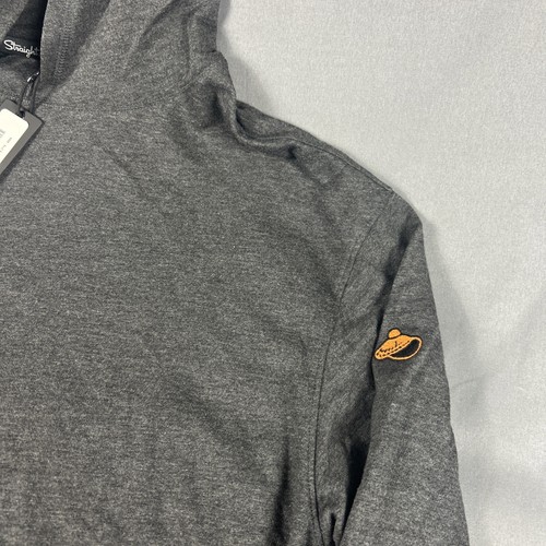Straight Down Golf Hoodie Grove Sleeve Logo XXL Dark Gray Cotton NWT MSRP $144 - Picture 4 of 7