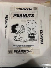 Peanuts Trace and Color Cover (original production art  and color overlay)