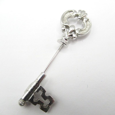 Avon Signed Skeleton Key Vintage Stick Pin Signed