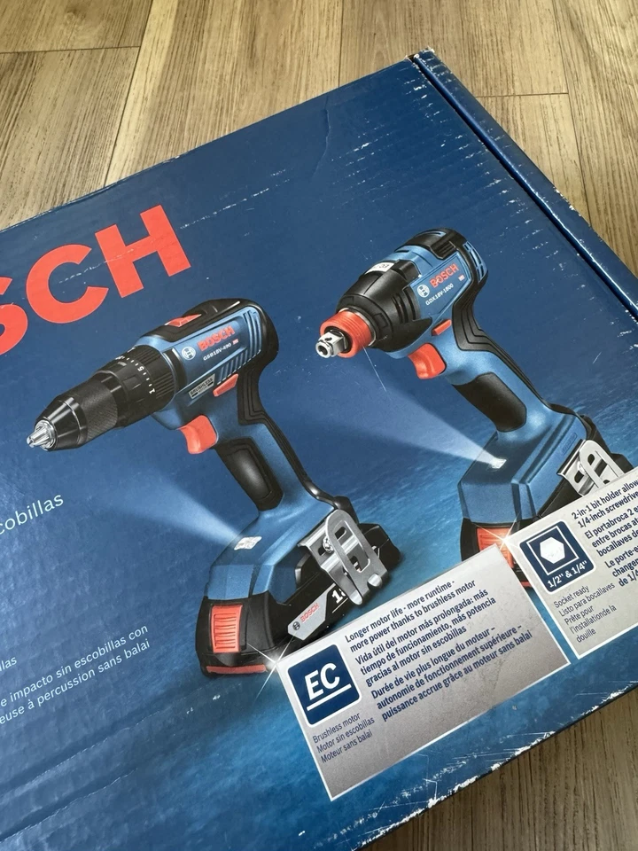Bosch GXL18V-240B22 18V 2-Tool Combo Kit Hammer Drill & Impact Driver - Image 3 of 3