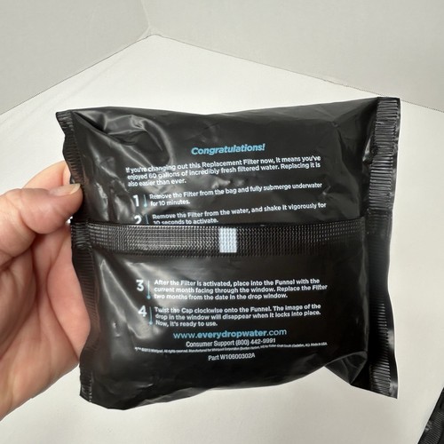 2 Pack DWWT2S1 Whirlpool Every Drop Replacement Water Filters Micro Contaminant - Picture 4 of 6