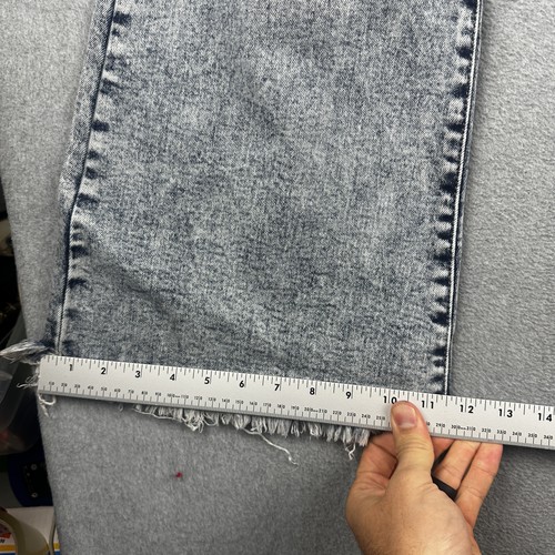 Pantalones de mezclilla Willow Boutique para mujer 7 Distress acampanados dobladillo deshilachado tiro alto elásticos - Imagen 7 de 9