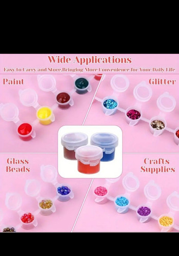Mini Paint Farbmischtopf mit Kappen - 12 x 5 ml - Modellierlack - Mischbecher - Bild 1 von 13