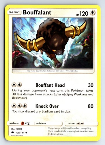 Bouffalant -SM - Burning Shadows - Picture 1 of 2