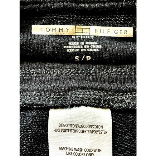 Pantalones Cortos Tommy Hilfiger Deportivos Negros Tejidos Dobladillo Rollo Cordón Talla Pequeña - Imagen 8 de 8