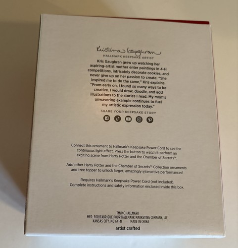 Hallmark Keepsake Ornament Hagrid Harry Potter Storytellers sonido interactivo - Imagen 3 de 6