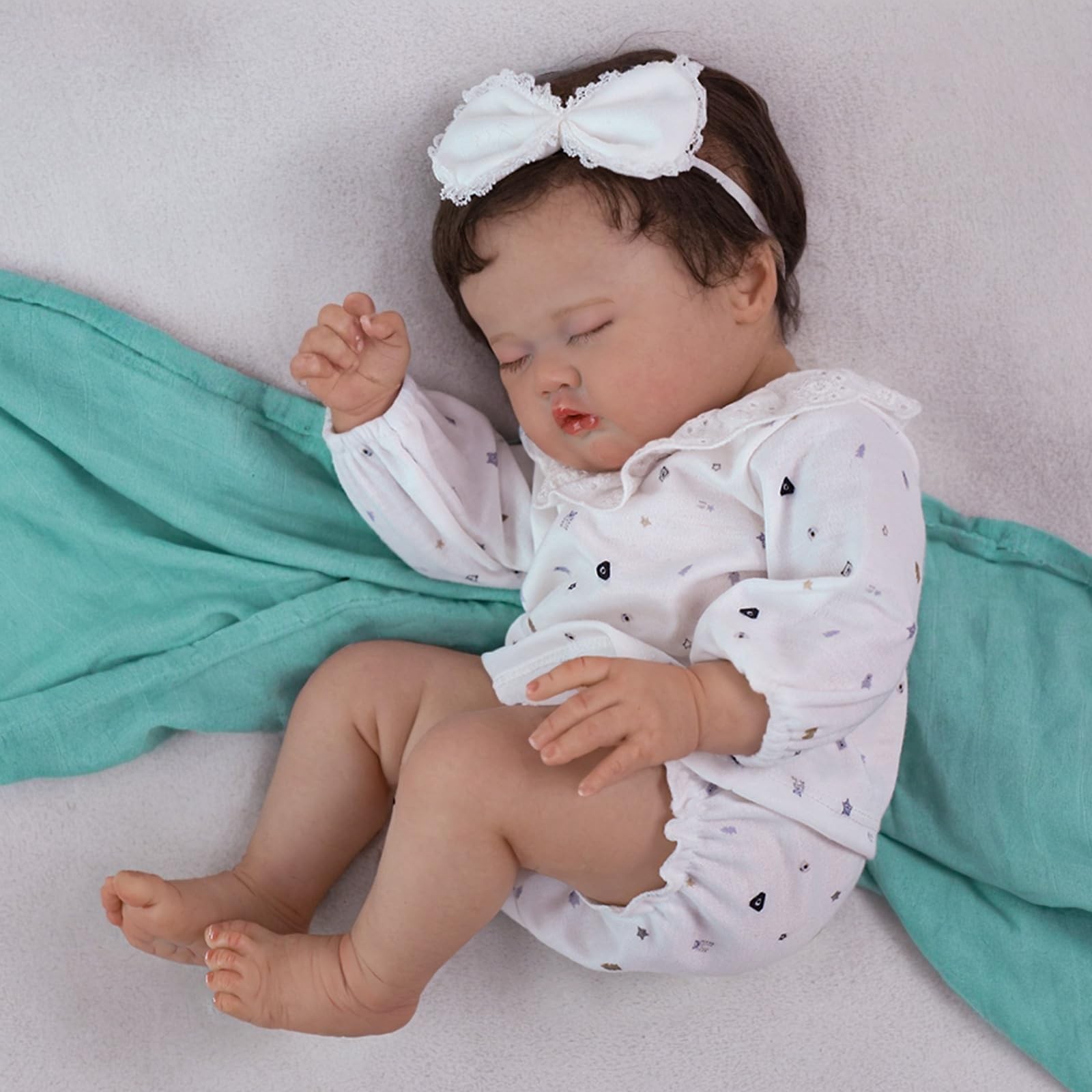 SCOM Reborn Baby Dolls Girl - 20 Inch Realistic Sleeping Newborn Baby Doll,