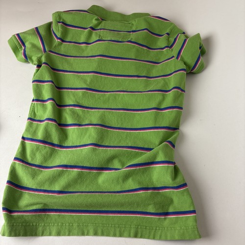 Abercrombie and Fitch camicia uomo media vestibilità muscolare polo verde a righe Y2K preppy - Foto 12 di 13