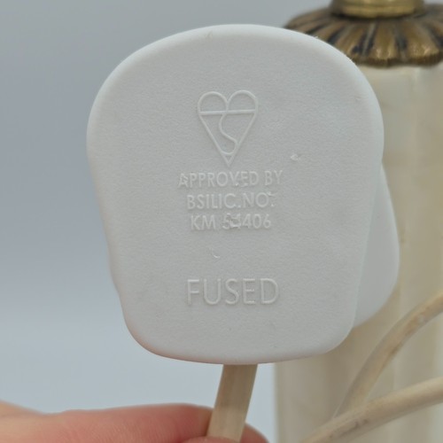 Vintage Brass Cherub Lamp Base – Onyx Column Italian Mid-Century Style Working - Picture 9 of 22