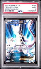 2015 POKEMON XY BREAKTHROUGH #157 FULL ART/MEWTWO EX PSA 9
