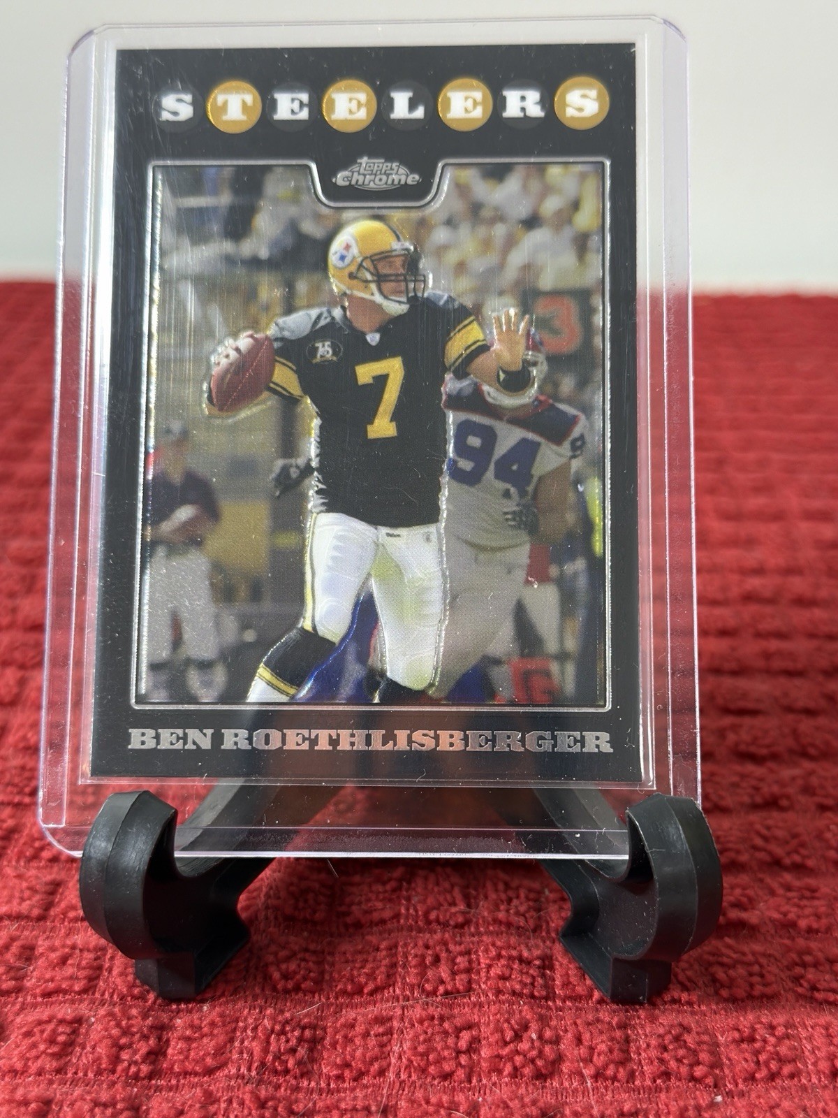 2008 Topps Chrome Refractor Ben Roethlisberger #TC12 - Pittsburgh Steelers