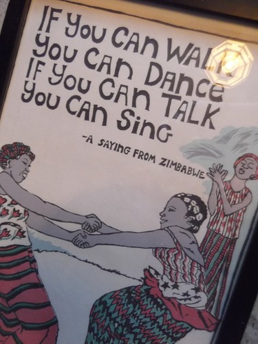 Vintage 1988 Zimbabwe Poster If You Can Walk You Can Dance & Masaai Girl Kenya - Picture 5 of 12