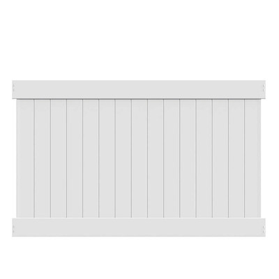 #ad Veranda Linden 5 ft. H x 8 ft. W White Vinyl Fence Framed Panel Unassembled $178.83