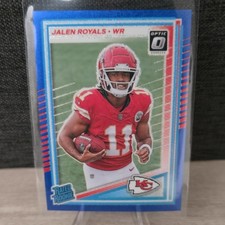 Panini Donruss Optic Rated Rookie Jalen Royals #251 Blue Glitter Prizm Chiefs