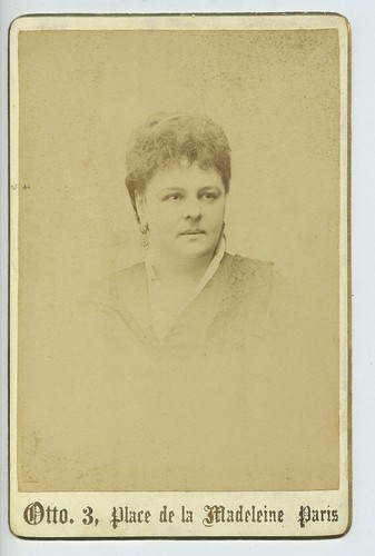 Caroline Duveau Karoly Mrs Maubant Theatre Old Cabinet card Otto 1850 - Picture 1 of 3