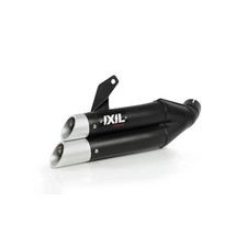 IXIL 175-751 Hyperlow Endtopf Edelstahl schwarz / Endkappe Aluminium