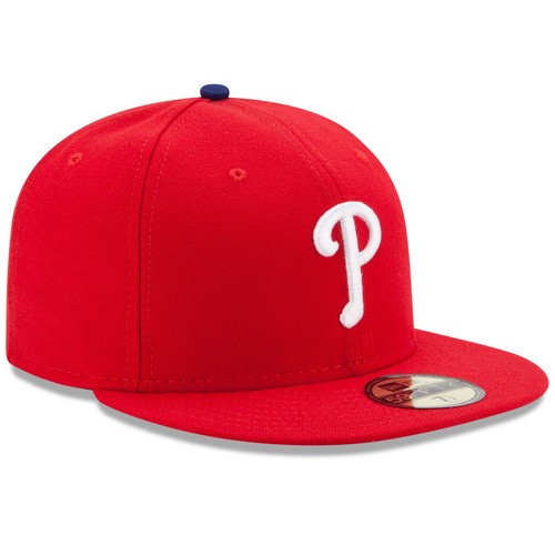 Men's New Era Red Philadelphia Phillies Game Authentic Collection On-Field - Imagen 3 de 6
