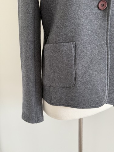 STANDARD JAMES PERSE 100% COTTON ONE BUTTON FRONT POCKETS JACKET SIZE 3 - Picture 4 of 12