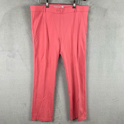 Betabrand Pants Womens XL Petite Pink Straight Stretch Yoga Pull On Comfort