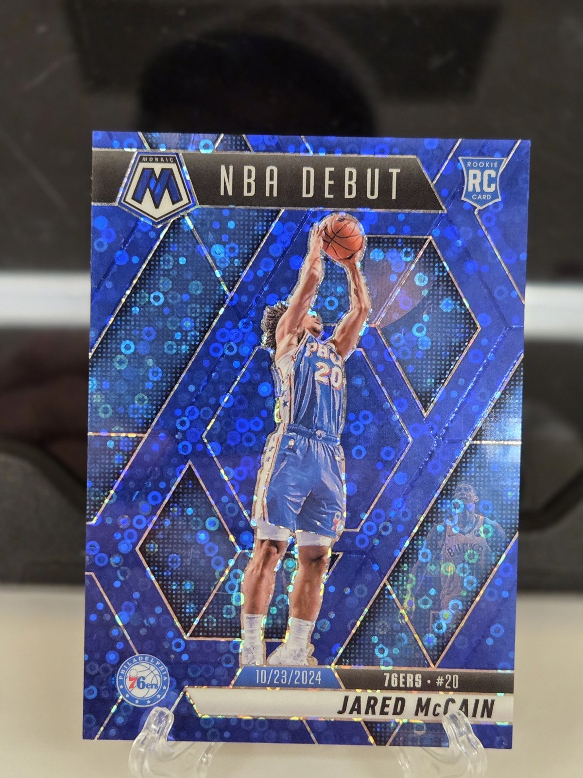 2024-25 Panini Mosaic Jared Mccain 263 Fast Break Blue /85