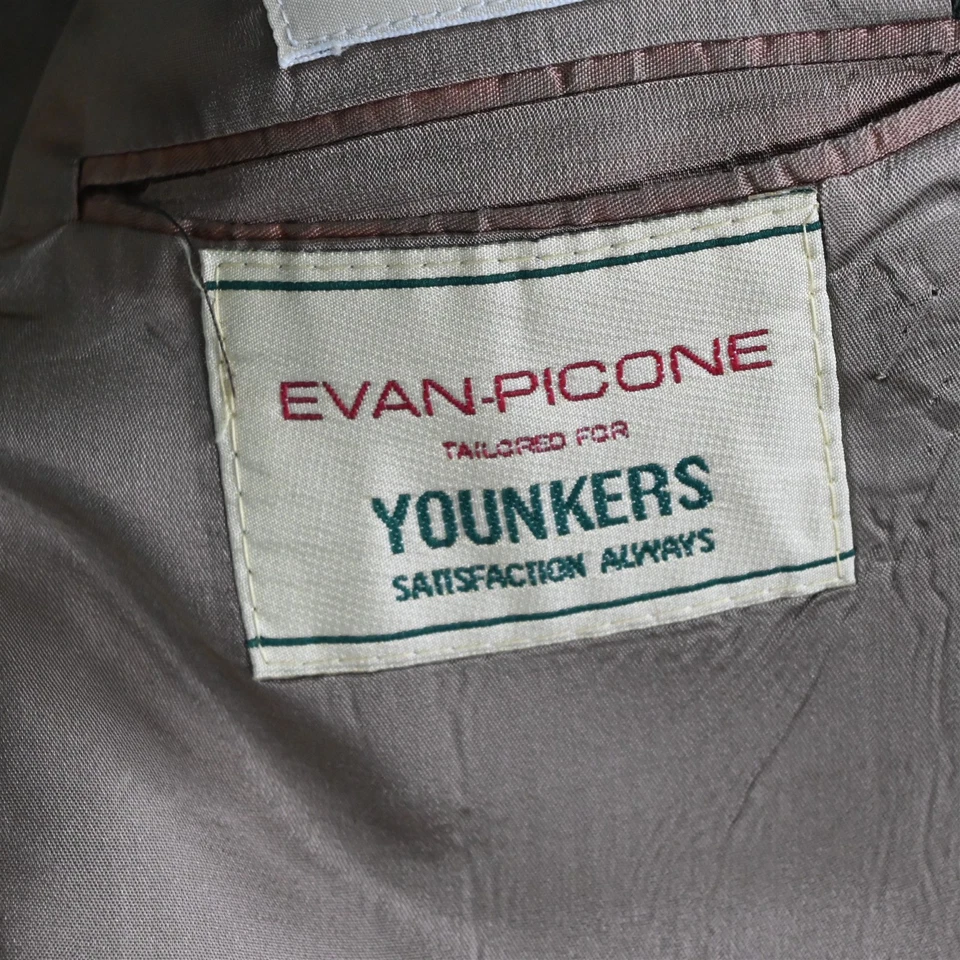 De Colección Evan-Piccone 48R 38x28 Verde Ventana 100% Lana Hombres Chaqueta Pantalones Traje Foto 4 de 4