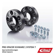 EIBACH PRO-SPACER 70mm SPURVERBREITERUNG SCHWARZ 2x35mm SPURPLATTEN LK:5x112mm