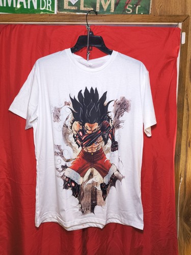 Camiseta Blanca Talla XL Monkey D. Luffy Anime Estampado Gráfico 3D - Imagen 1 de 2