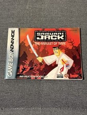 Samurai Jack: The Amulet of Time (Nintendo Game Boy Advance, 2003) Manual Only
