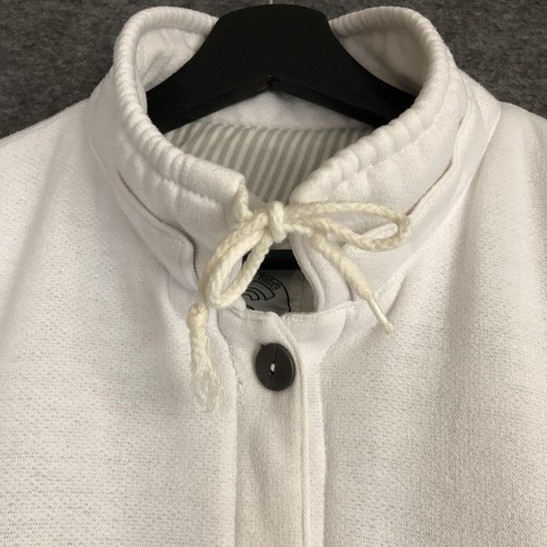 Chaqueta Bomber Años 90 Current Seen Longline Talla Única Blanca Bolsillos con Botones Forrada De Colección - Imagen 3 de 13