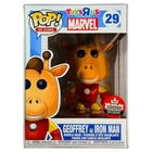 Funko Pop Geoffrey as Iron Man 2018 Canada Convention Exclusive Ad Icons Vaulted