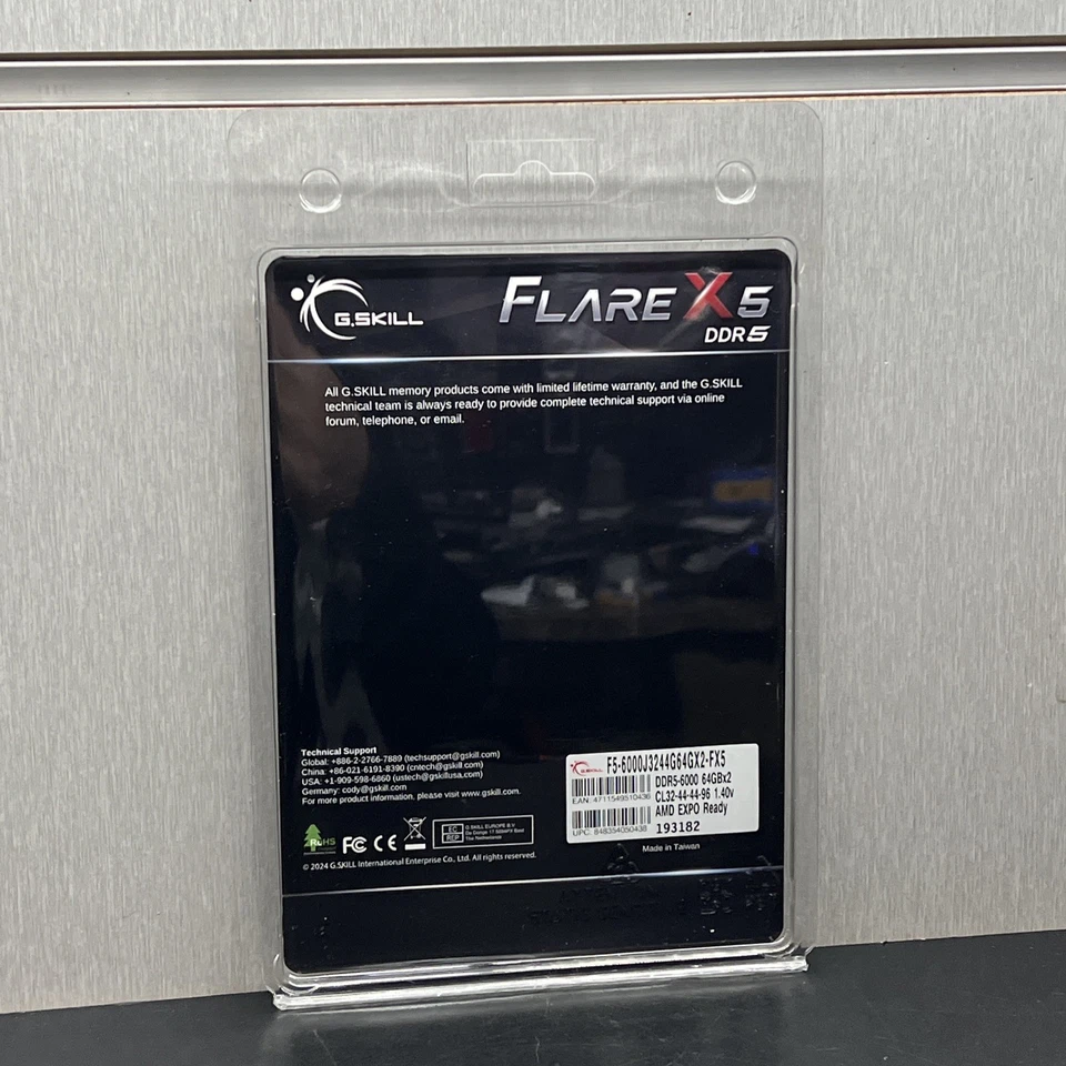 G.Skill Flare X5 F5-6000J3244G64GX2-FX5, 128 GB, 2 x 64 GB, DDR5, 288-pin DIMM - Image 2 of 4