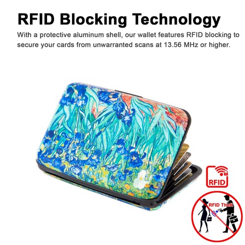 Credit Card Holder Small RFID Blocking Wallet Business Metal Slim Mini Alumin... - Bild 2 von 8