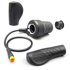 Electric Bicycle Right Handle 20X Half Twist Throttle 24V Yellow 3pin male Plug