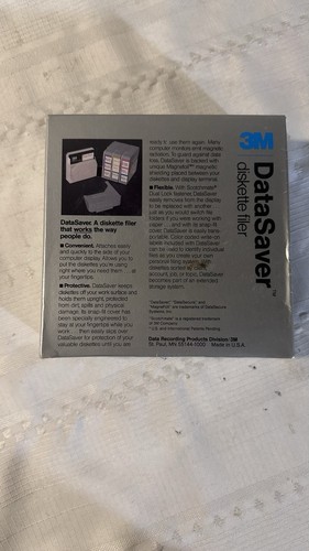 3M DataSaver Diskette Filer 5.25” Floppy Disk Holder Brand New NOS - Afbeelding 3 van 6