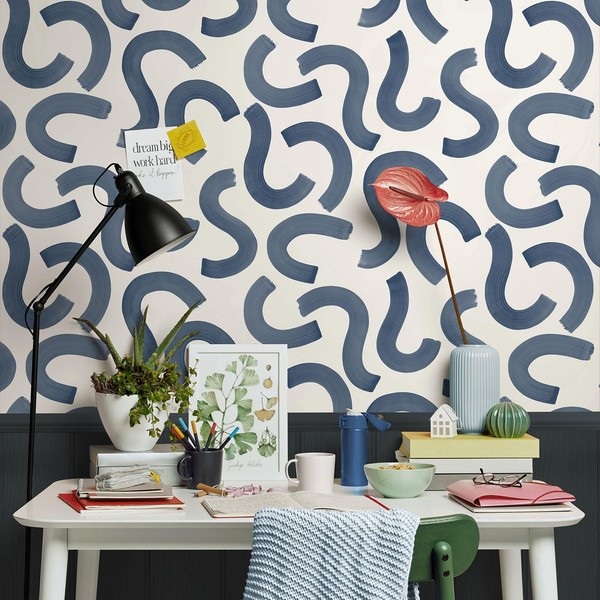 Kinder Locken Konfetti Tapete Navy Holden Decor Moderne Design Rolle 14120-image