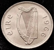 [37] - Ireland - 1966 - 1 Shilling - 1s - Bull - KM.14a - MS