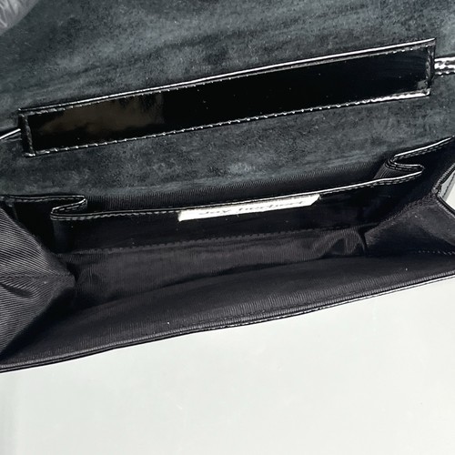 Vintage Jay Herbert Black Smooth Patent Leather Crossbody Handbag - Picture 14 of 23